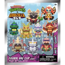 Monogram International Teenage Mutant Ninja Turtles x Godzilla Figural Bag Clip - Series 1