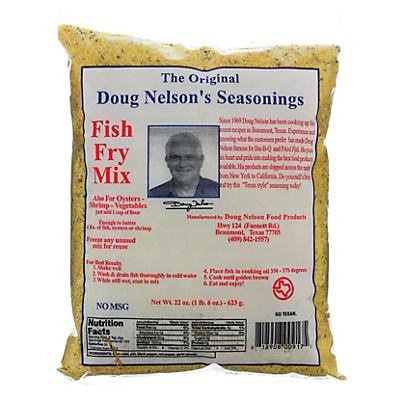 slide 1 of 1, Doug Nelson's Seasonings Fish Fry Mix, 22 oz