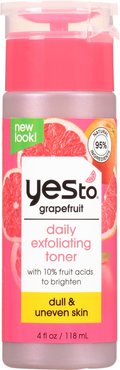 slide 6 of 9, Yes to Grapefruit Daily Exfoliating Toner 4 fl oz, 4 oz