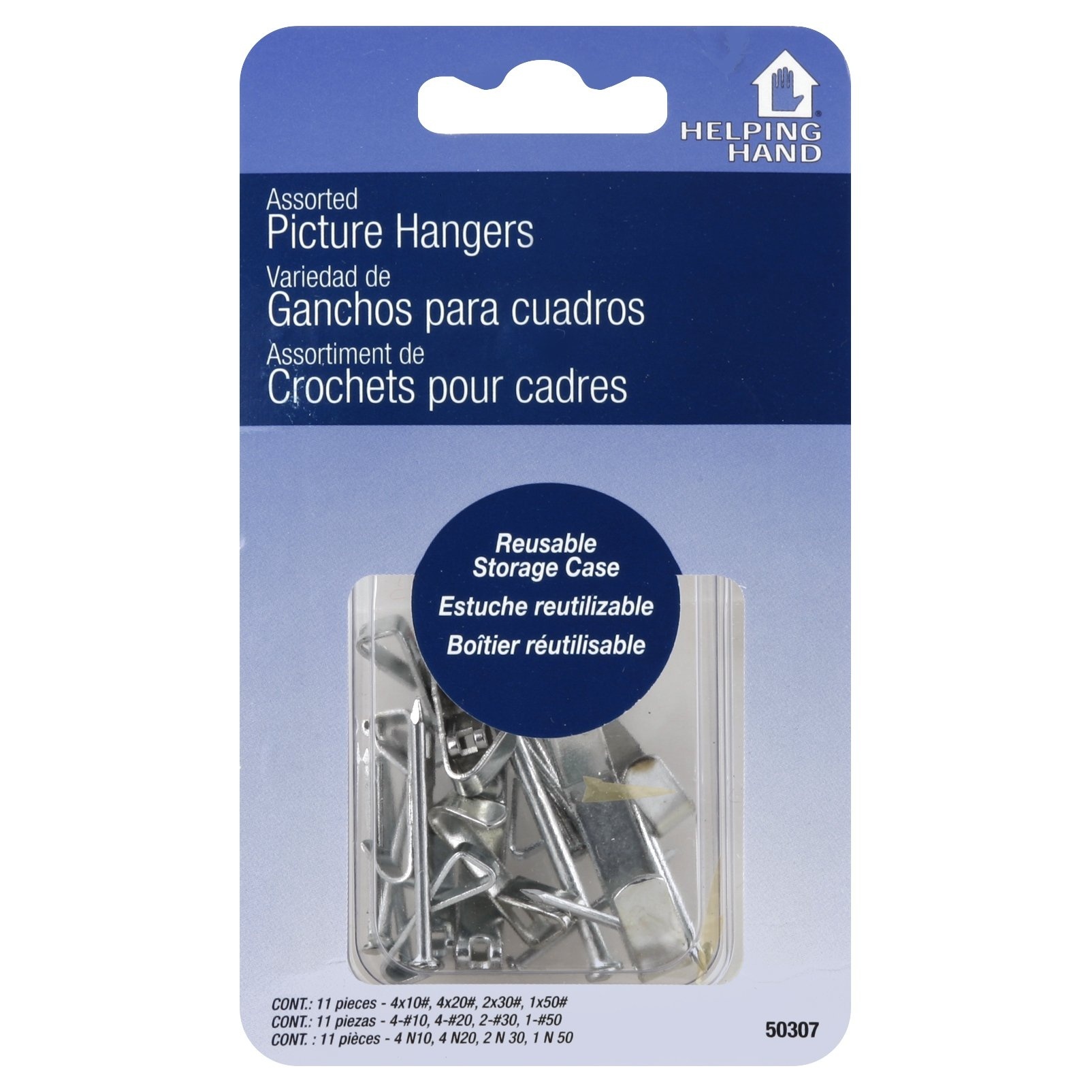 slide 1 of 1, Helping Hand Adjustable Picture Hangers - Each, 11 ct