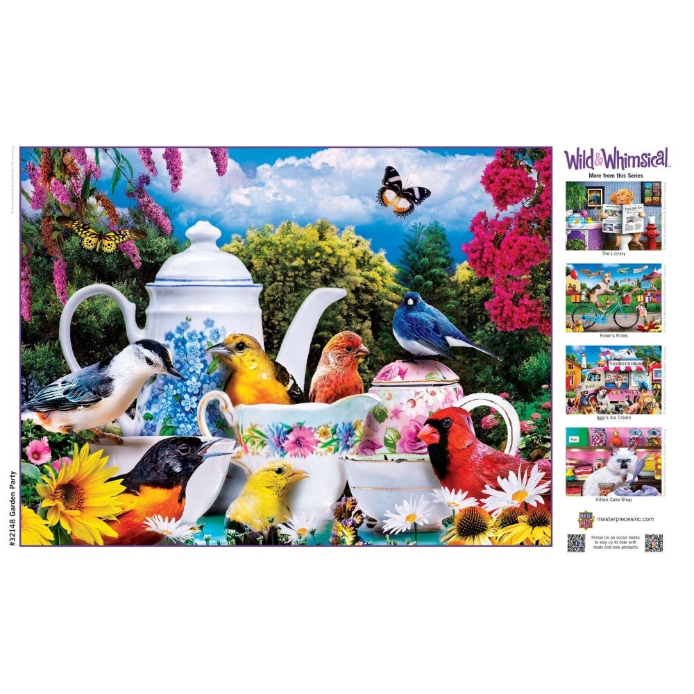 slide 2 of 5, MasterPieces® Wild & Whimsical™ Garden Party EZ Grip Puzzle, 300 ct,