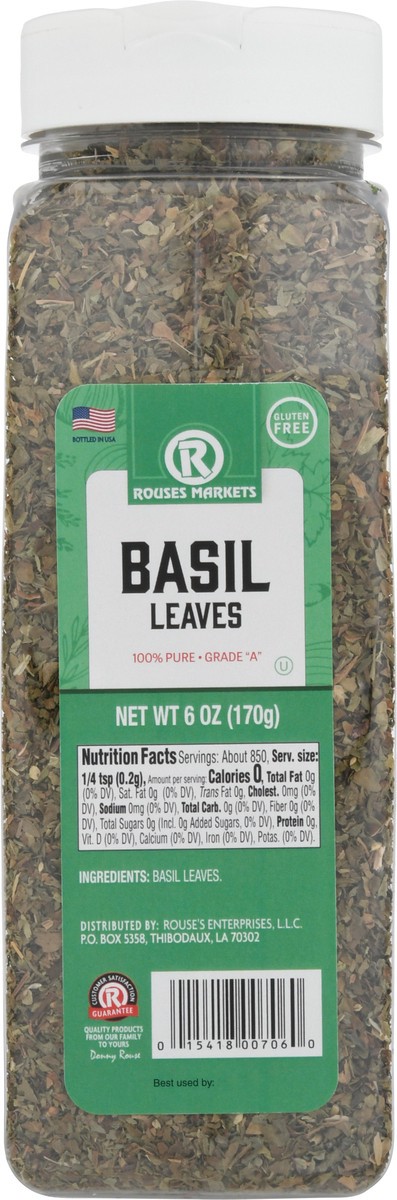 slide 10 of 14, Rouses Markets Rouse Basil, 6 oz