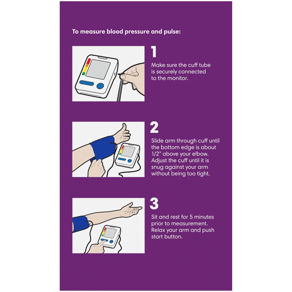 slide 4 of 5, Kroger Premium Automatic Blood Pressure Monitor, 1 ct