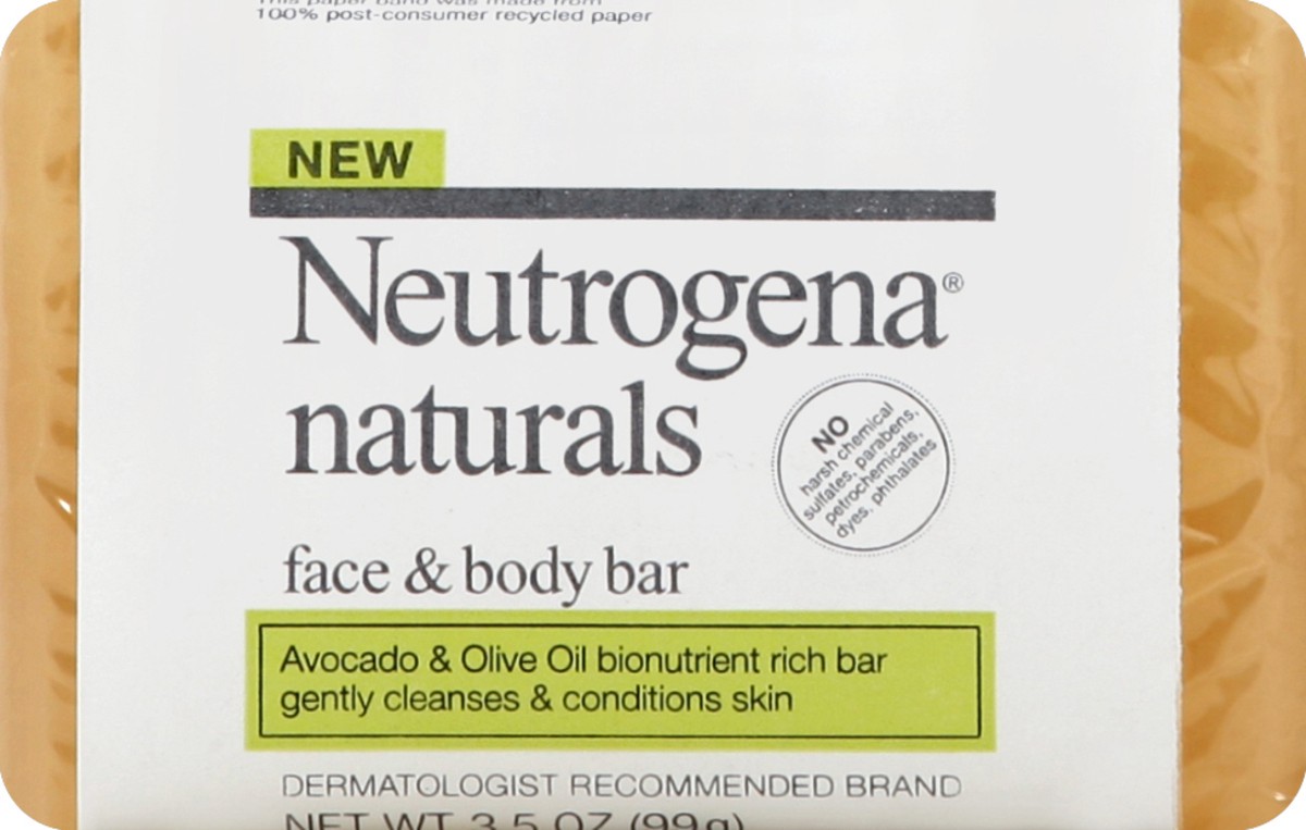 slide 1 of 5, Neutrogena Face & Body Bar 3.5 oz, 3.5 oz