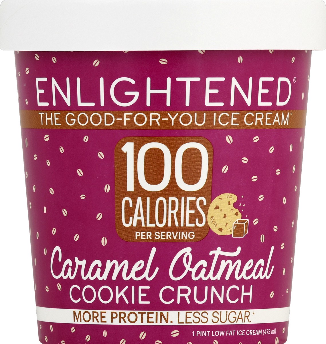 slide 5 of 6, Beyond Better Enlightened The Good-For-You Ice Cream Caramel Oatmeal Cookie Crunch, 1 pint