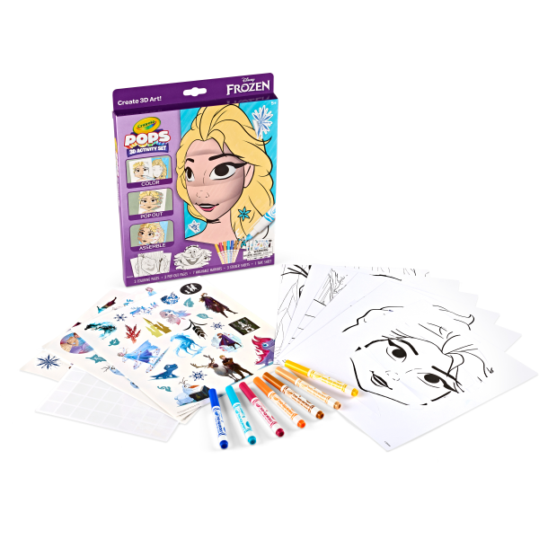 slide 3 of 4, Crayola Pops 3D Activity Set, Frozen, 1 ct