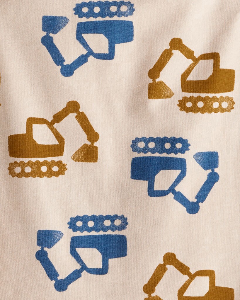 slide 2 of 2, Carter's Carters Toddler Boy Construction Print Long-Sleeve Graphic Tee - Beige Beige 2T, 1 ct
