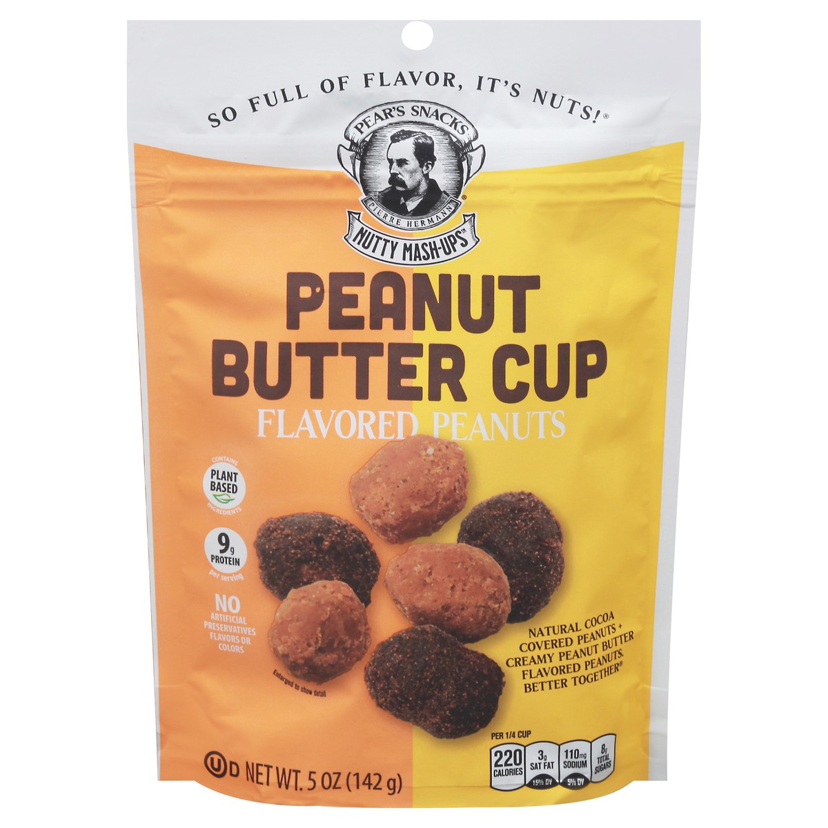slide 1 of 14, Pear's Snacks Nutty Mash-Ups Peanut Butter Cup Flavored Flavored Peanuts 5 oz, 5 oz