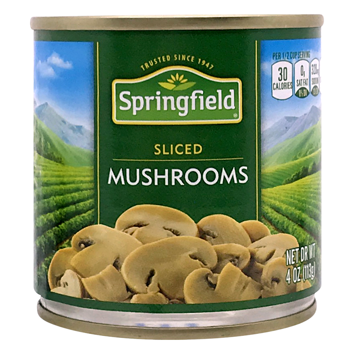 slide 1 of 1, Springfield Sliced Mushroom Buttons, 4 oz