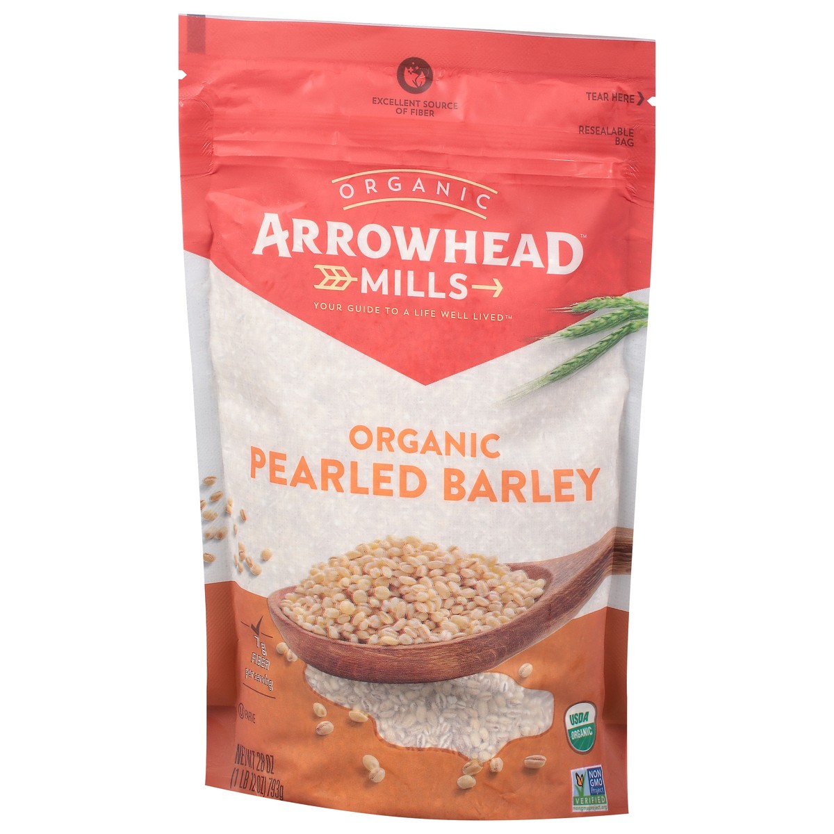 slide 11 of 14, Arrowhead Mills Organic Pearled Barley, 28 Oz Bag, 1 ct