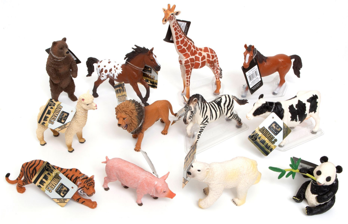 slide 1 of 1, Thiria Realistic Mini Animal Figure Assortment, 1 ct