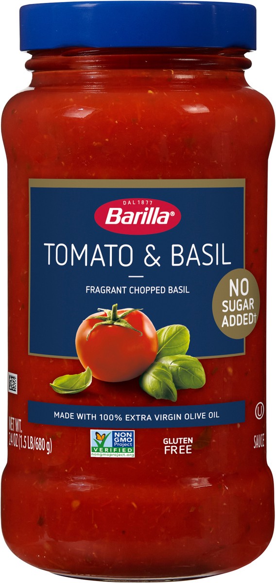 slide 6 of 9, Barilla All Natural Tomato & Basil Pasta Sauce, 24 oz