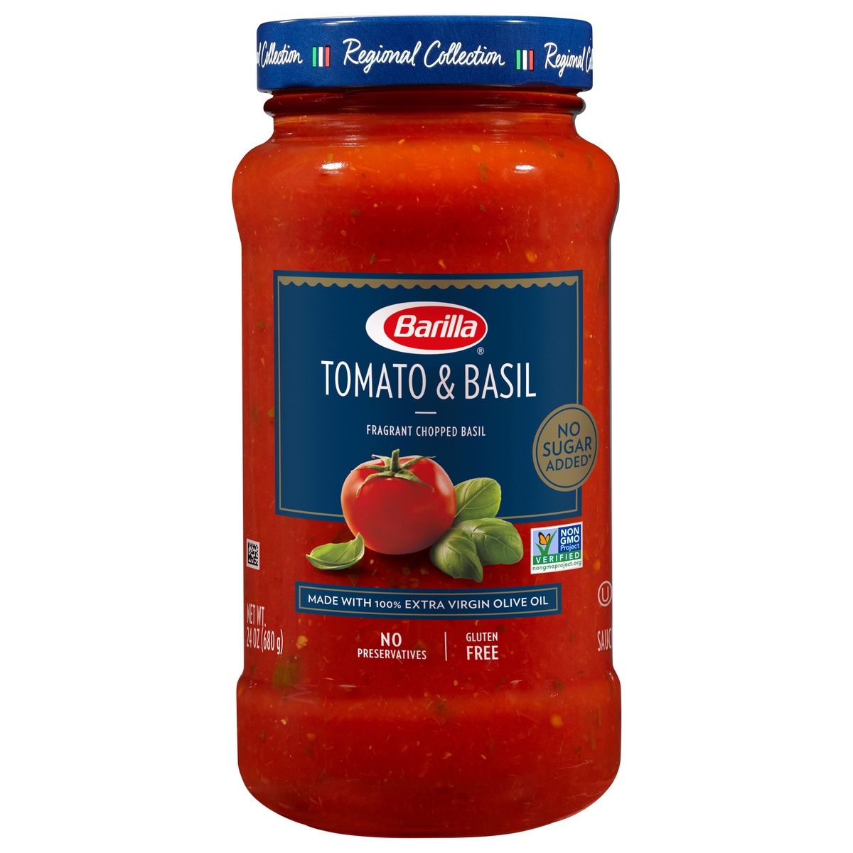 slide 1 of 6, Barilla All Natural Tomato & Basil Pasta Sauce, 24 oz