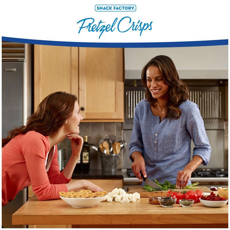 slide 6 of 6, Snack Factory Buffalo Wing Pretzel Crisps, 14 oz