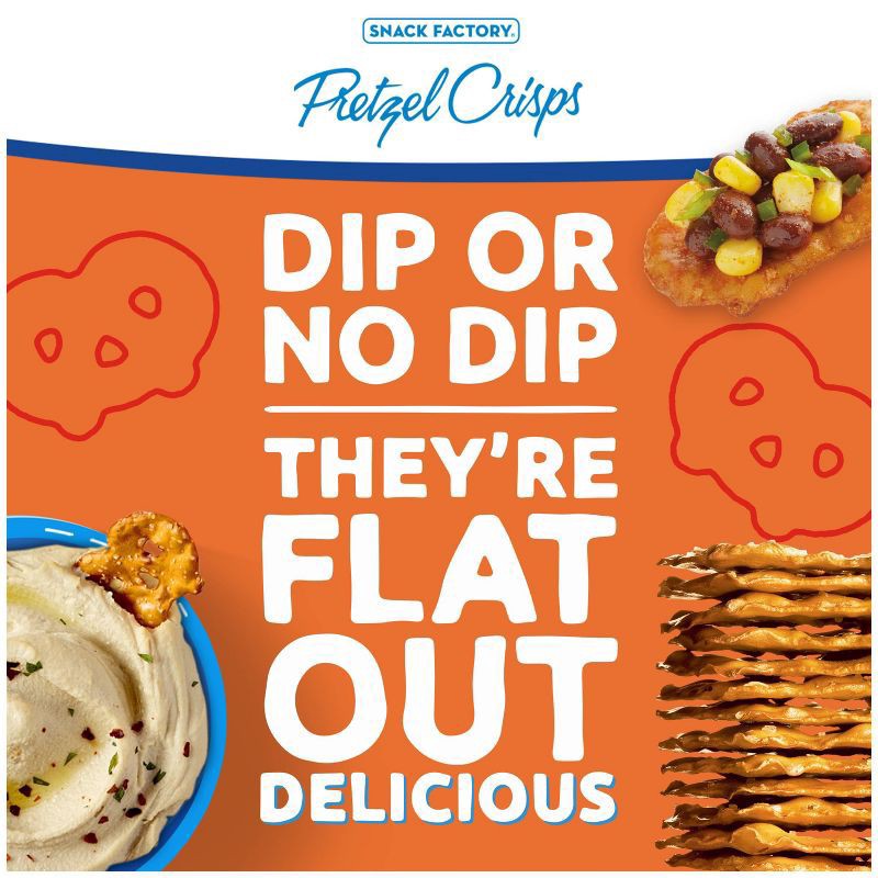 slide 2 of 6, Snack Factory Buffalo Wing Pretzel Crisps, 14 oz