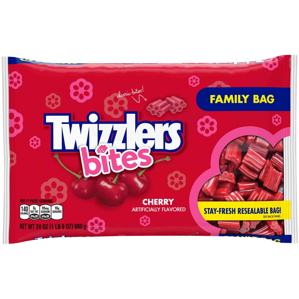 slide 1 of 1, Twizzlers Cherry Bites, 24 oz