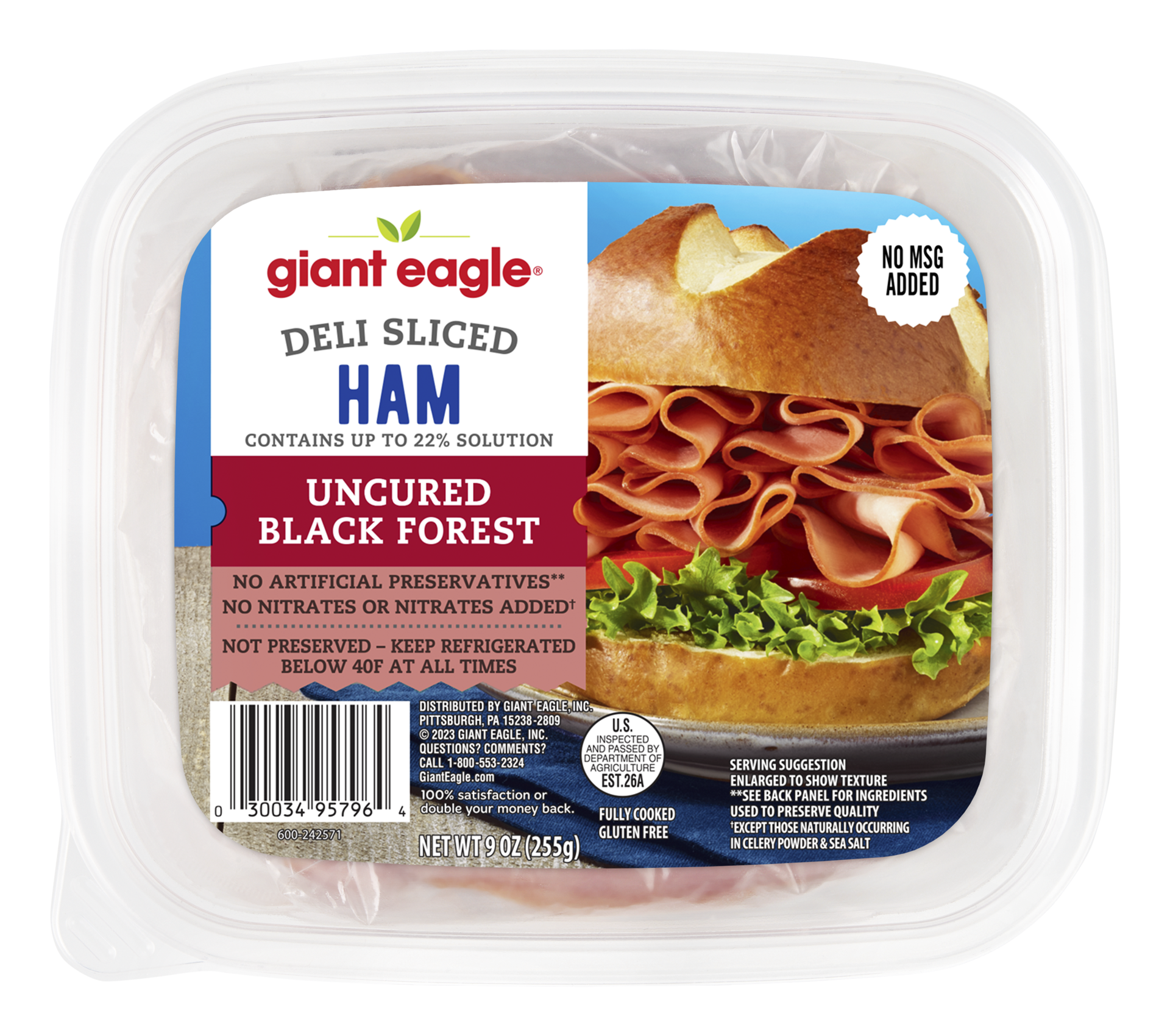 slide 1 of 1, Ge Black Forest Ham Tub, 9 oz