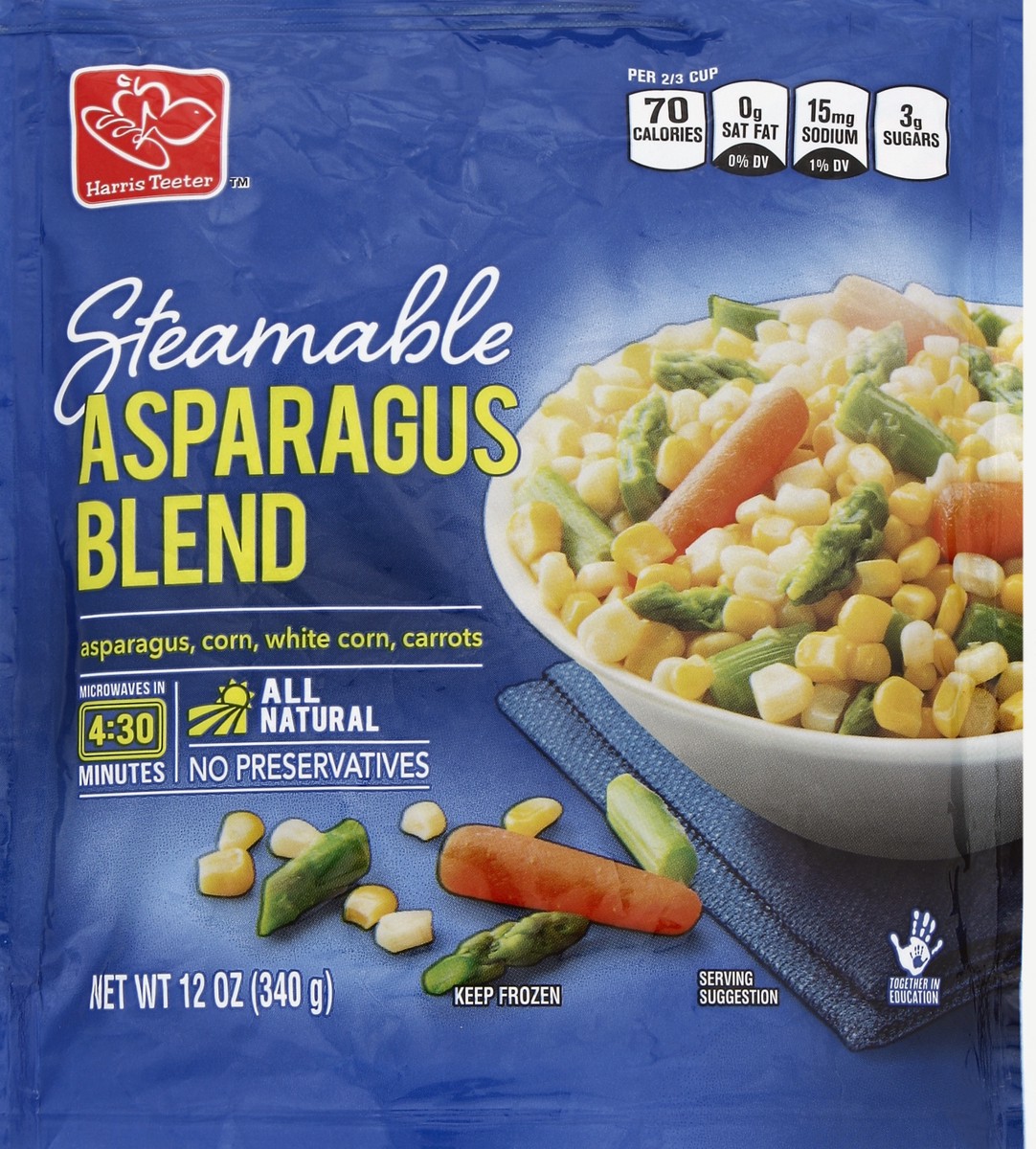 slide 2 of 3, Harris Teeter Steamable Asparagus Blend, 12 oz