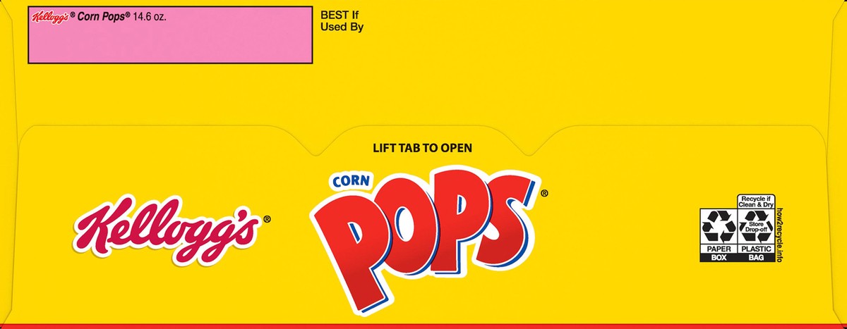 slide 8 of 8, Corn Pops Kellogg's Corn Pops Breakfast Cereal, 8 Vitamins and Minerals, Kids Snacks, Large Size, Original, 14.6oz Box, 1 Box, 14.6 oz