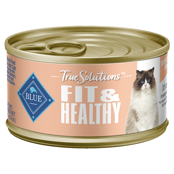 slide 1 of 1, Blue Buffalo True Solutions Fit And Healthy Wet Cat Food, 3 oz