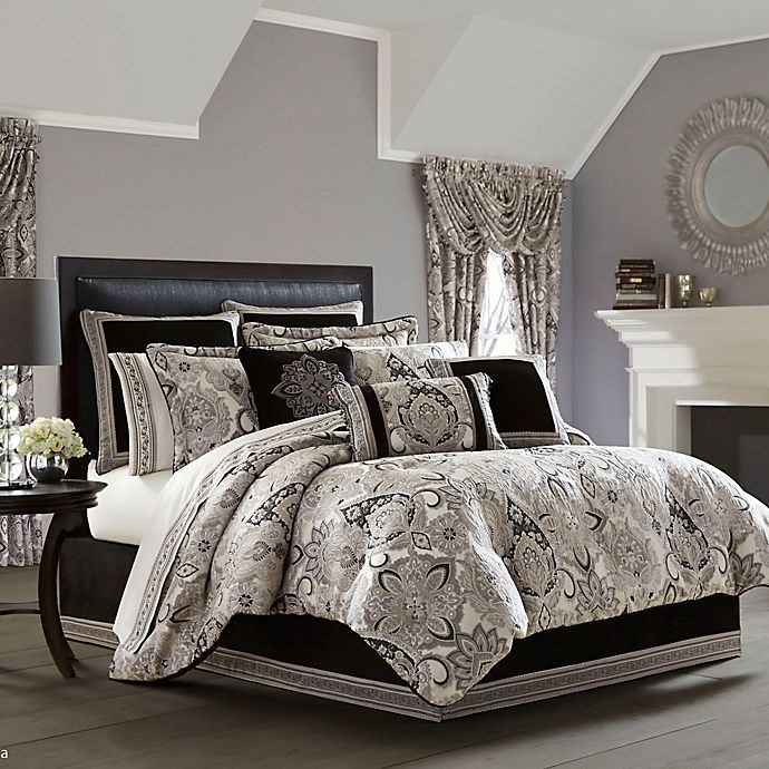 slide 1 of 1, J. Queen New York Guiliana King Comforter Set - Silver, 1 ct