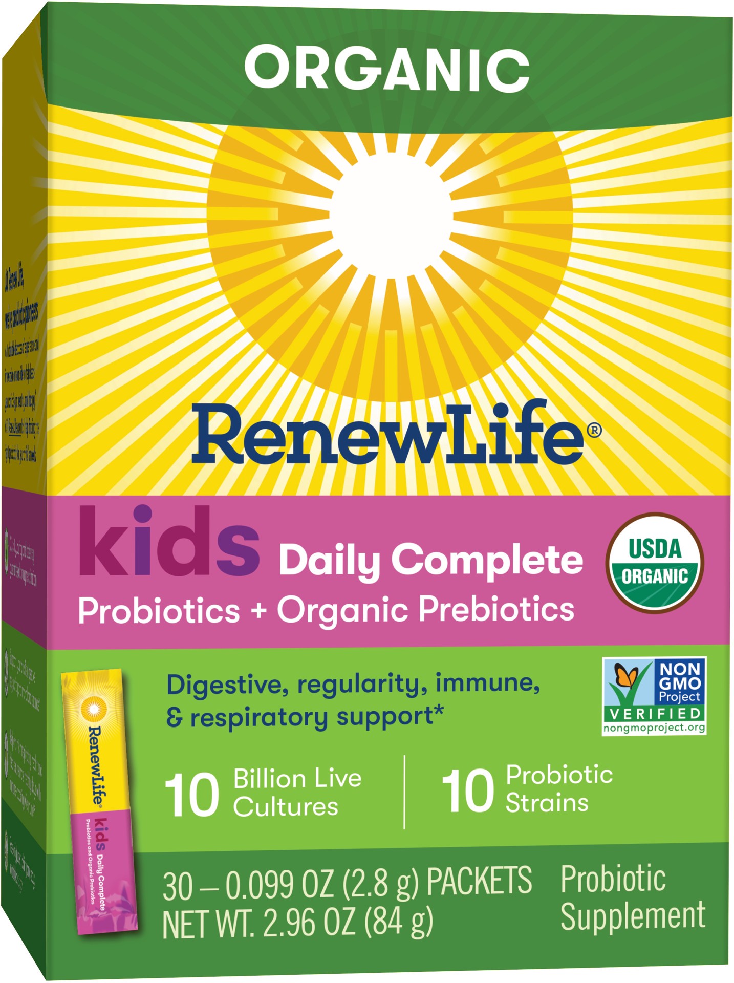 slide 4 of 5, Renew Life Probiotics + Organic Prebiotics 30 ea, 30 ct