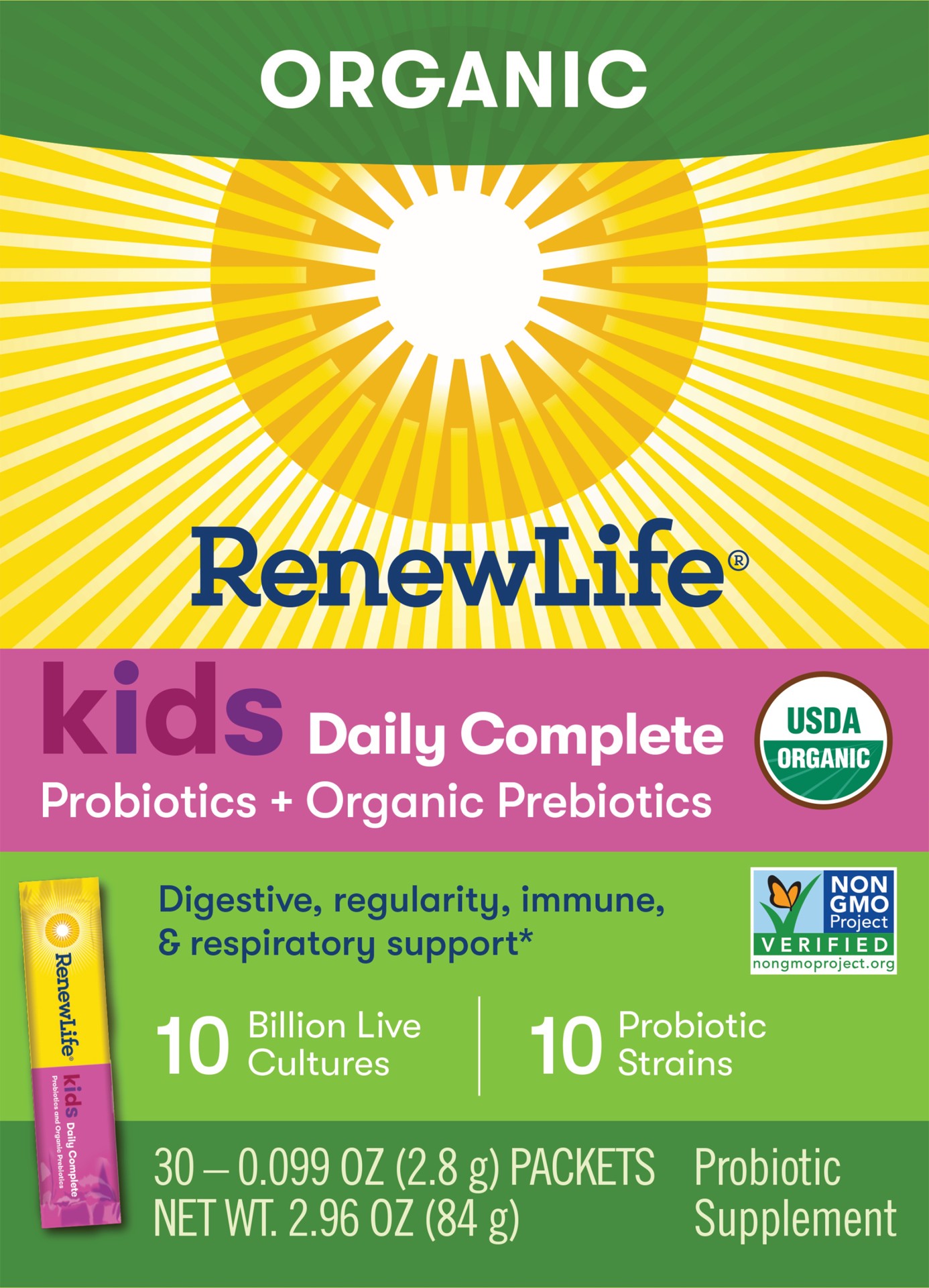 slide 1 of 5, Renew Life Probiotics + Organic Prebiotics 30 ea, 30 ct