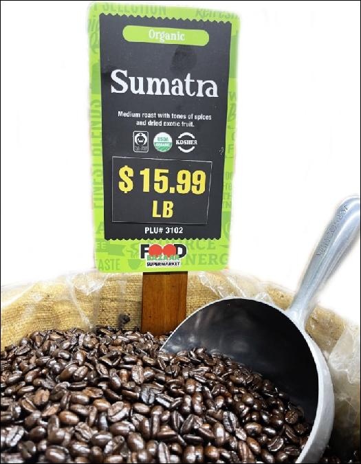 slide 1 of 1, Fwy Coffee Fair Trade Organic Sumatra Coffee, per lb