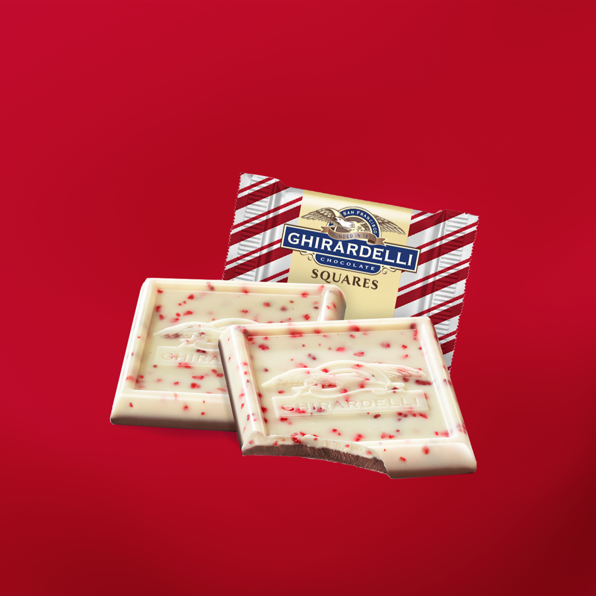 slide 2 of 9, Ghirardelli Peppermint Bark Chocolate Squares 1 ea, 0.83 oz