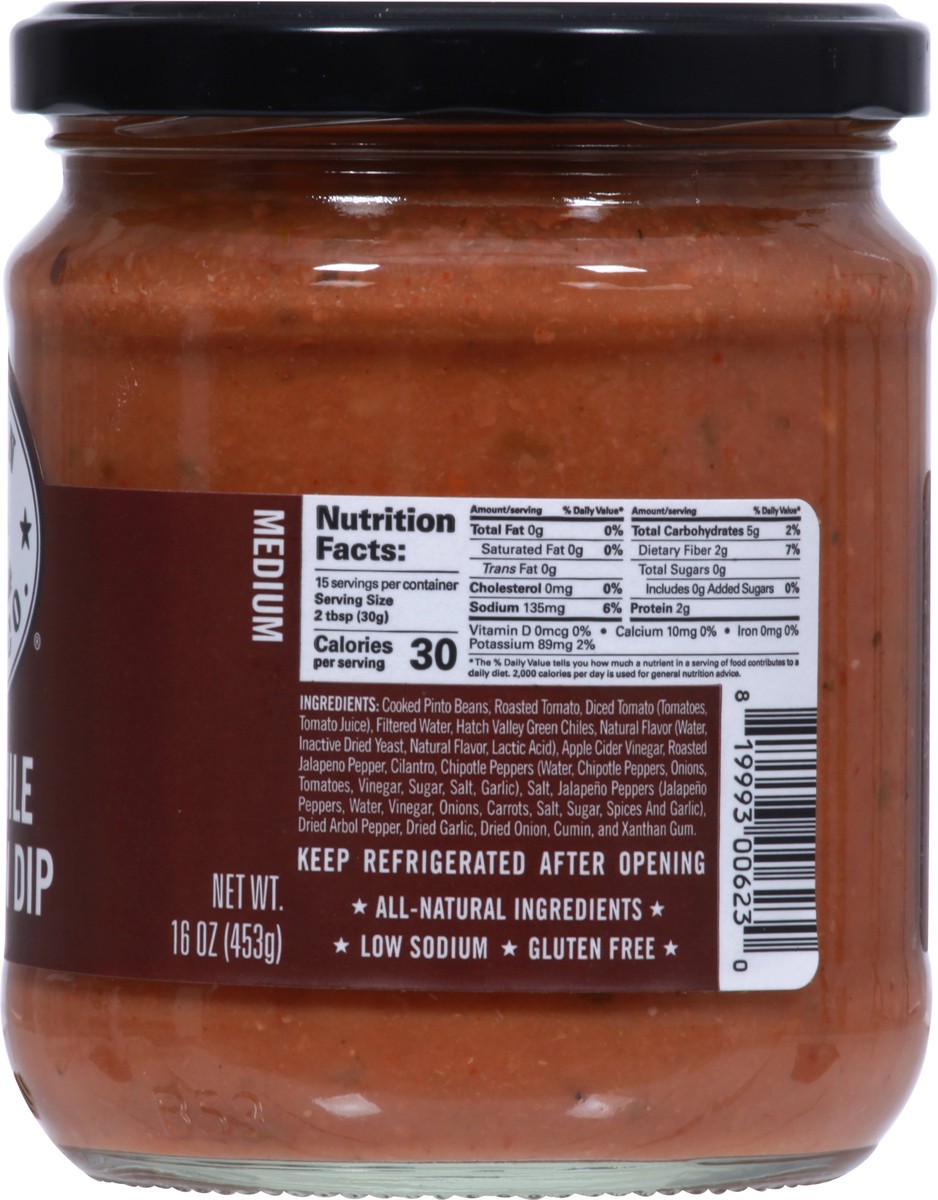 slide 5 of 9, Austin Chile Co. Medium Hatch Chile Pinto Bean Dip 16 oz, 16 oz