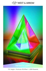 Acrylic Infinity Pyramid Light