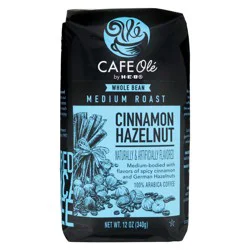 H-E-B Cafe Ole Whole Bean Cinnamon Hazelnut Medium Roast Coffee - 12 oz