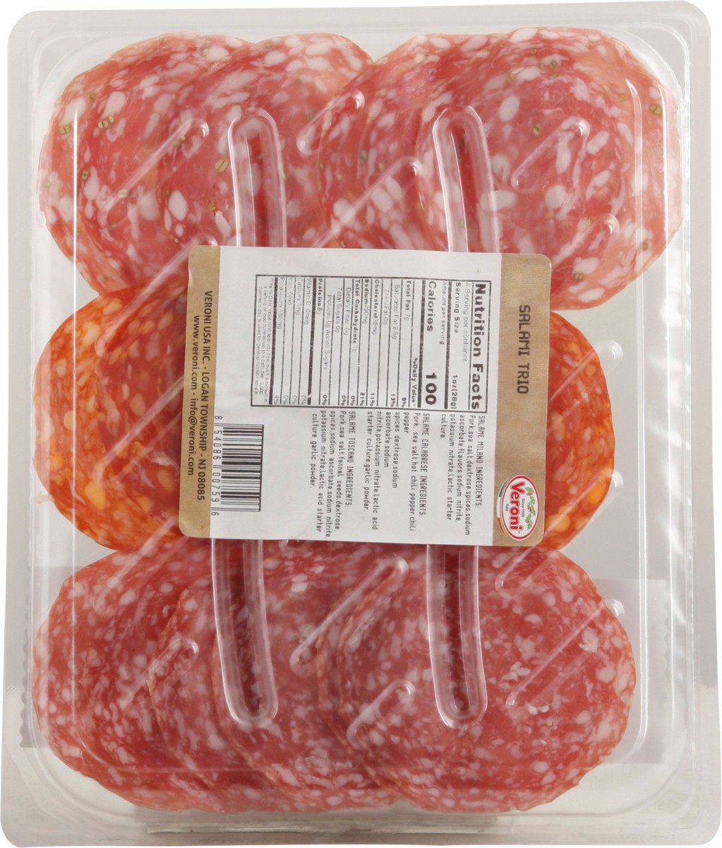 slide 7 of 9, Veroni Toscano Calabrese Milano Salami Trio 4 oz Blister Pack, 4 oz