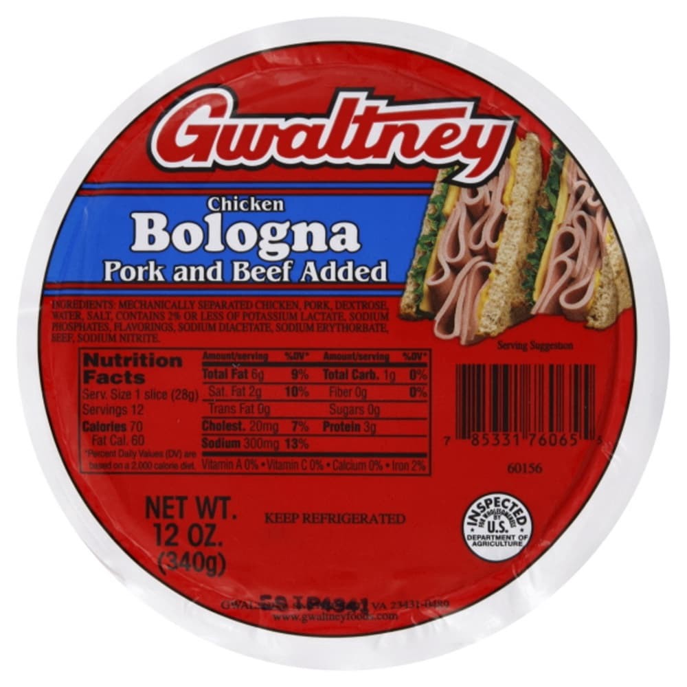 slide 1 of 2, Gwaltney Bologna, 12 oz