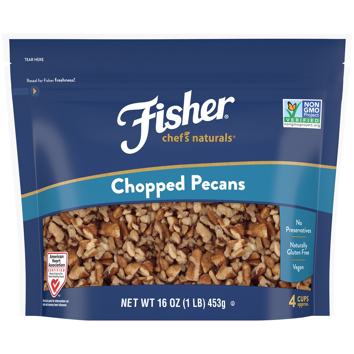 slide 8 of 9, Fisher Chef's‚Äôs Naturals Chopped Pecans, 16 oz