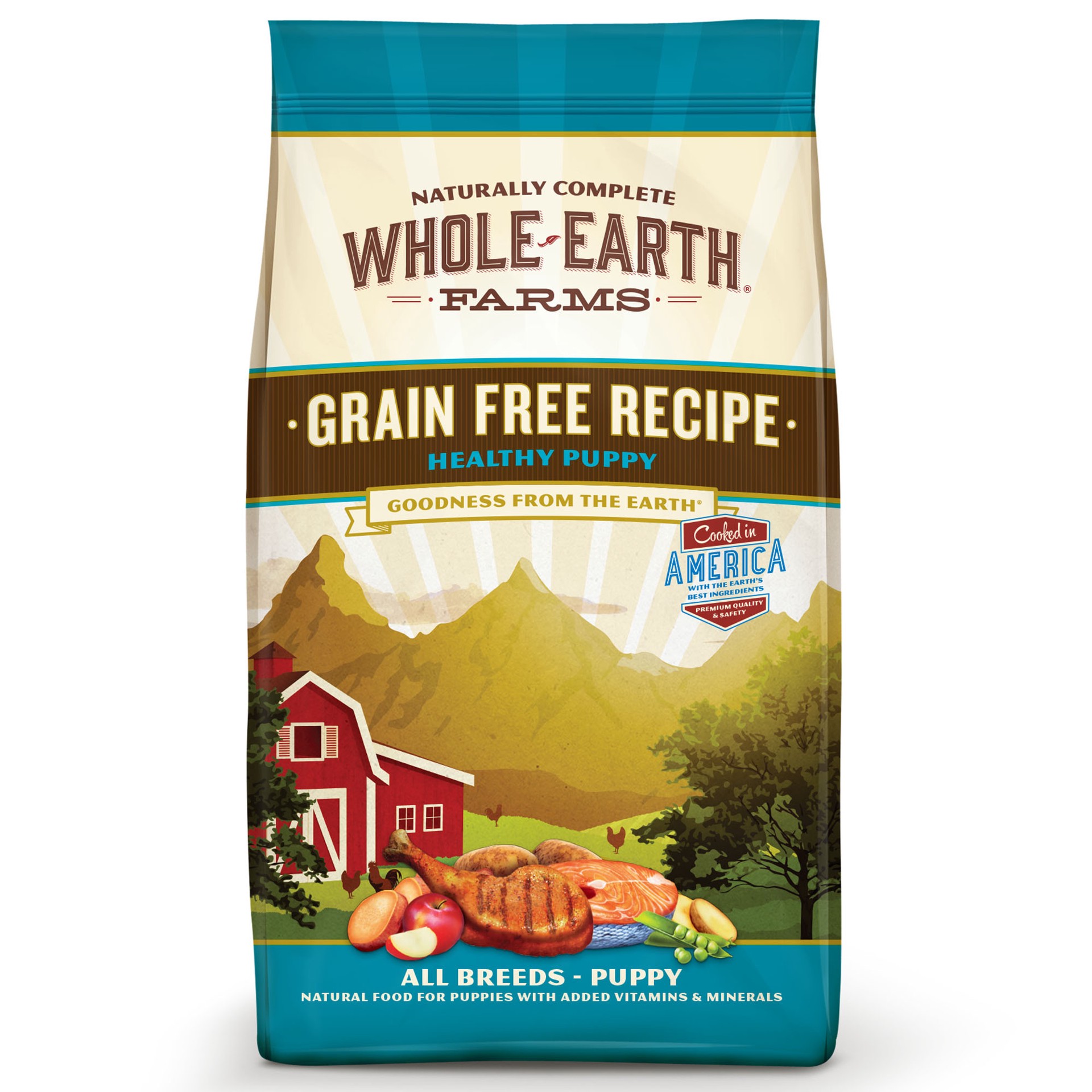 slide 4 of 6, Whole Earth Farms Grain Free Dry Dog Food Healthy Puppy Recipe - 25 lb Bag, 25 lb