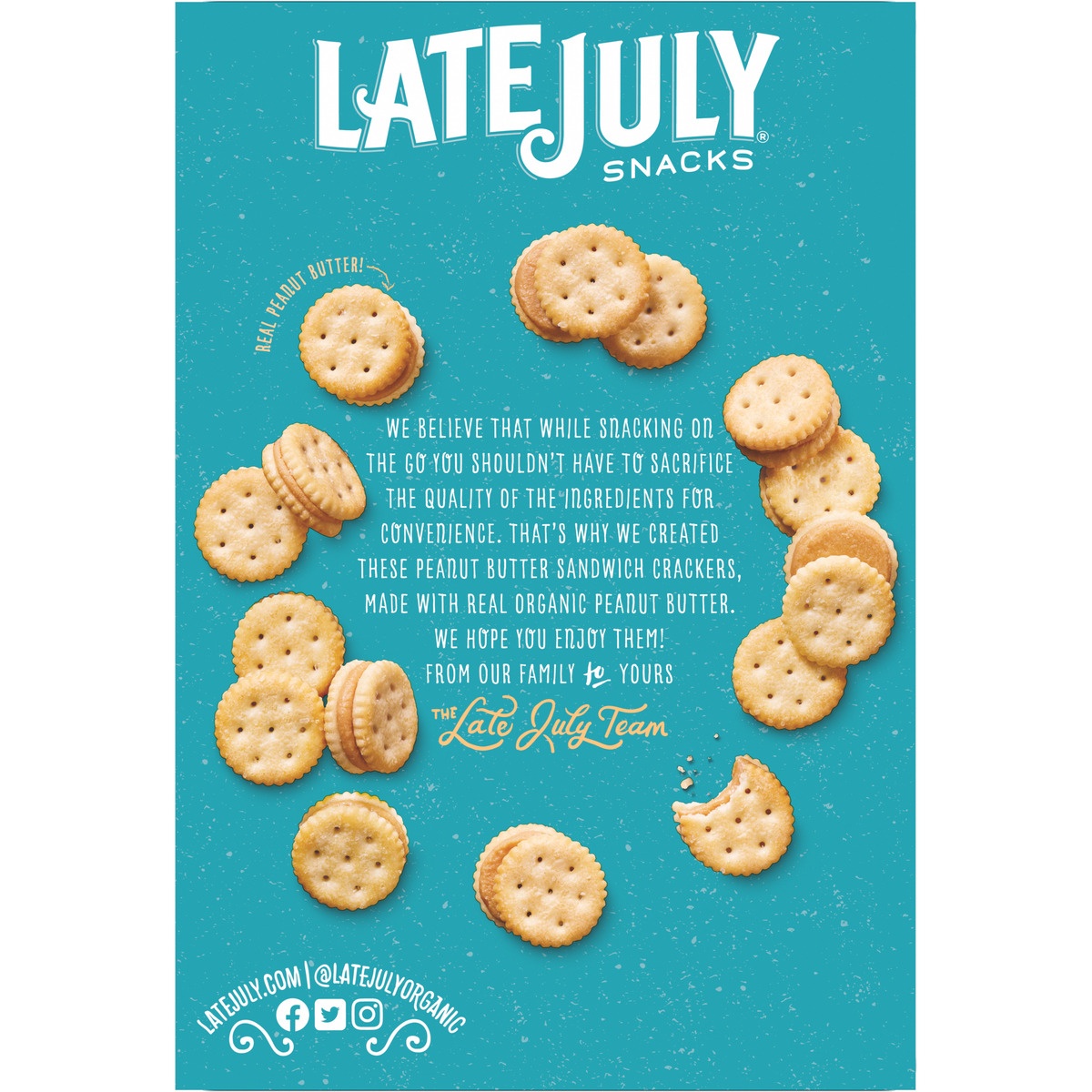 slide 10 of 11, Late July Mini Peanut Butter Sandwich Crackers, 5 oz