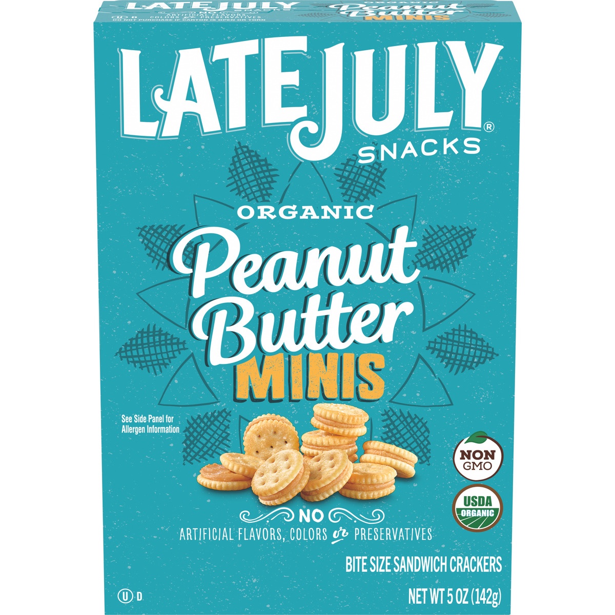 slide 11 of 11, Late July Mini Peanut Butter Sandwich Crackers, 5 oz