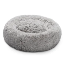MEIJER CAT BED 18" LONG FAUX GREY