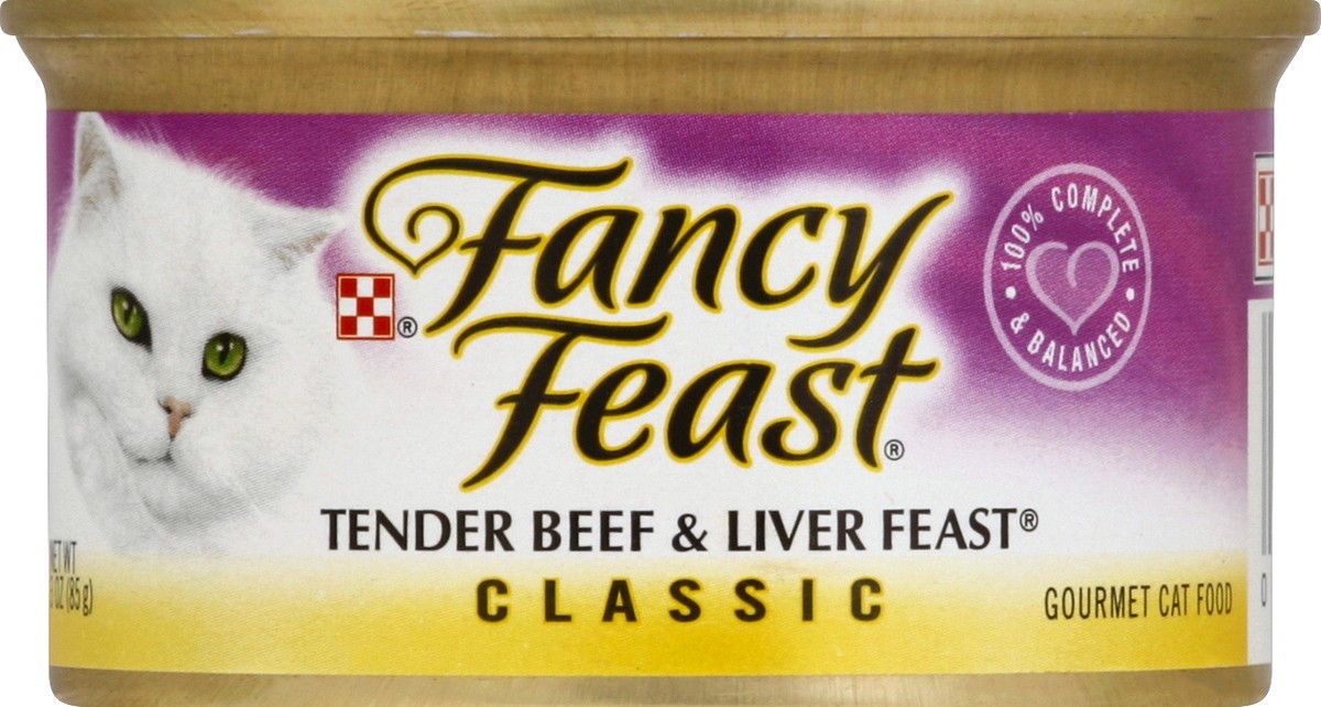 slide 2 of 2, Fancy Feast Classic Tender Beef Liver Feast Cat Food, 3 oz