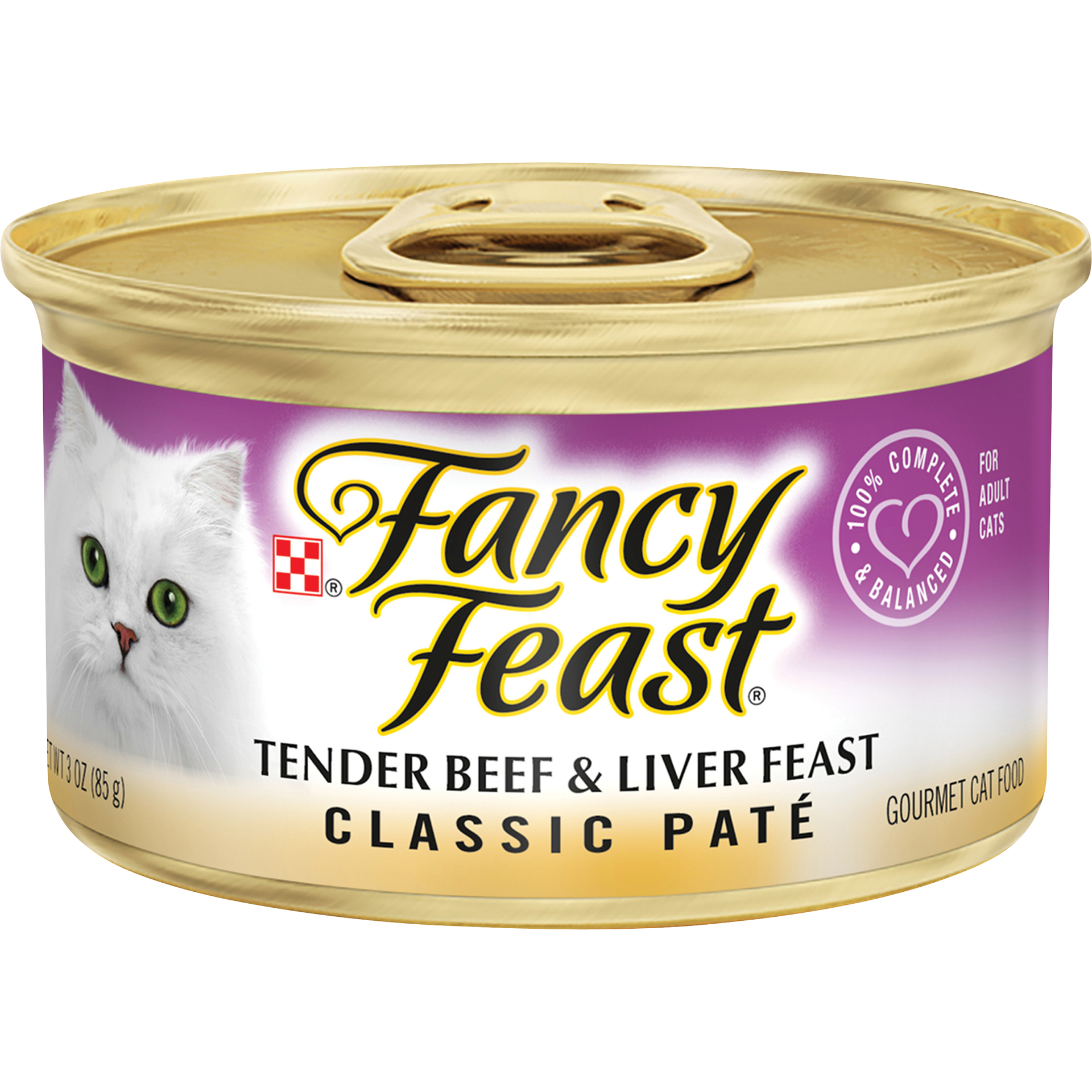 slide 1 of 4, Fancy Feast Classic Tender Beef Liver Feast Cat Food, 3 oz