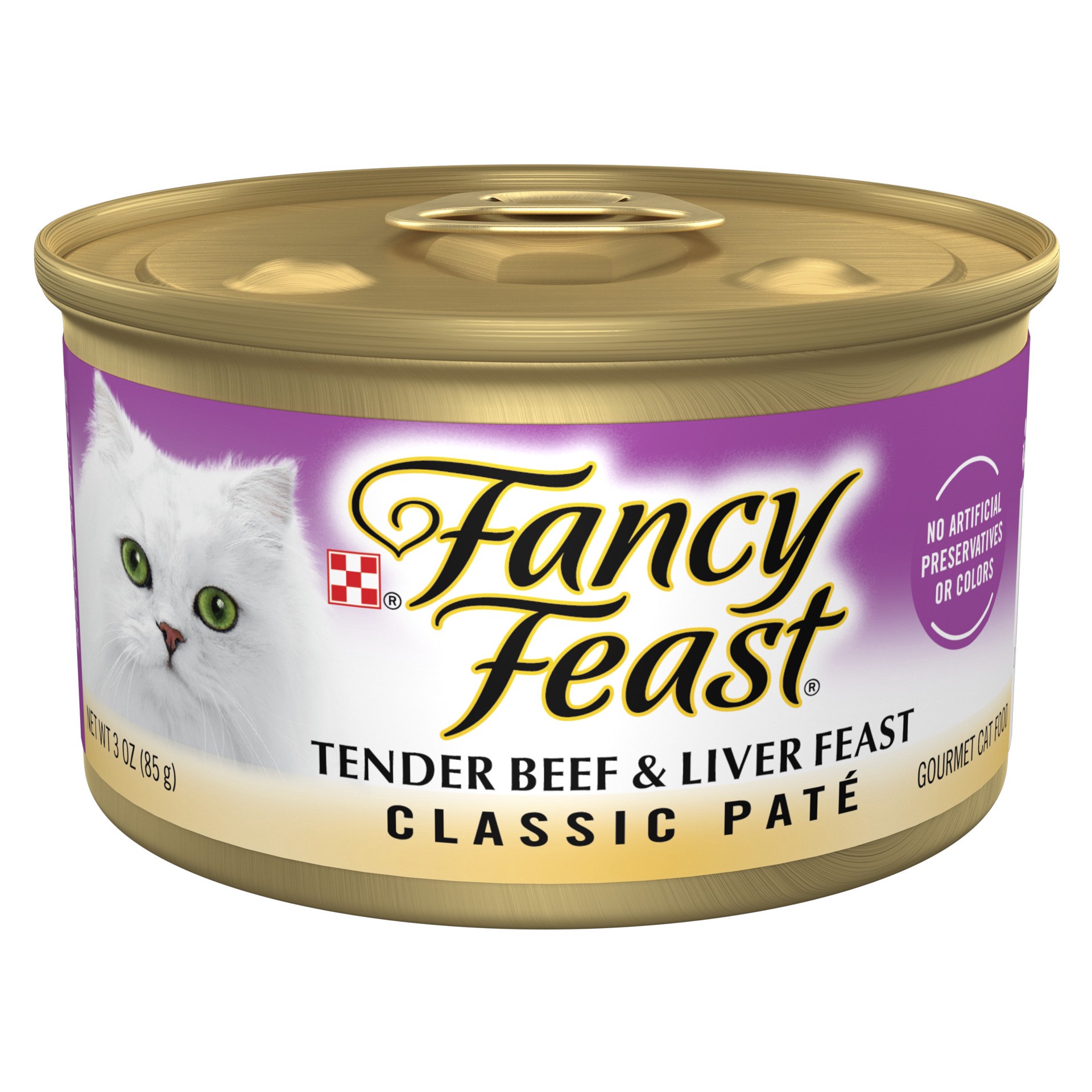 slide 1 of 2, Fancy Feast Classic Tender Beef Liver Feast Cat Food, 3 oz