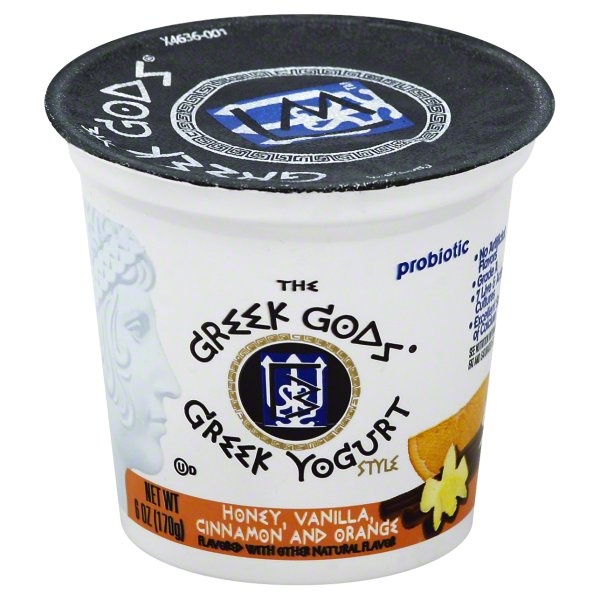 slide 1 of 1, Greek God's Vanilla Cinnamon Yogurt, 6 oz