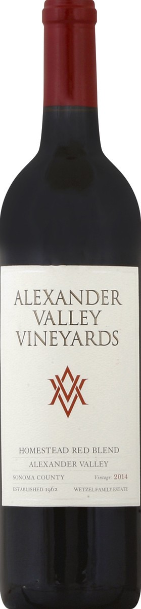 slide 2 of 3, Alexander Valley Vineyards Homestead Red Blend, 750 ml