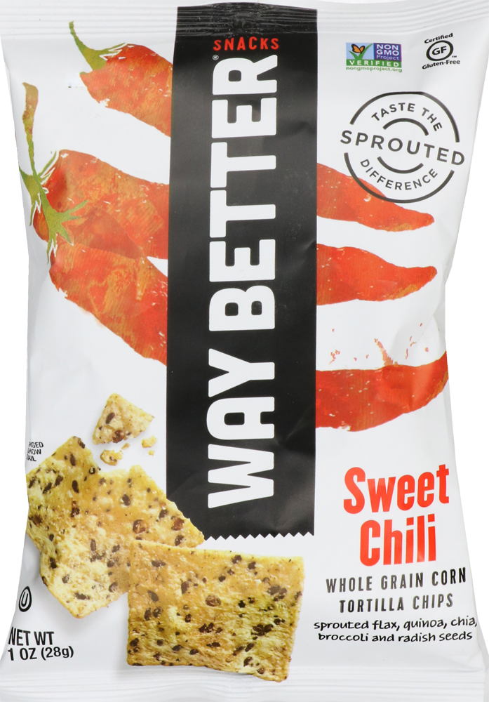 slide 1 of 1, Way Better Snacks Sweet Chili Chips, 1 oz