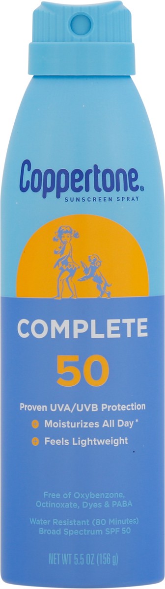 slide 6 of 9, Coppertone Complete Spray SPF 50 - 5.5 Oz, 5.5 oz