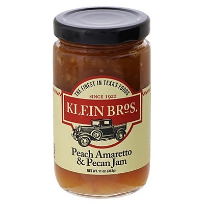 slide 1 of 1, Klein Bros. Peach Amaretto & Pecan Jam, 11 oz