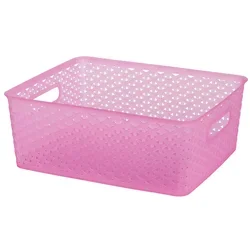 our goods Weave Storage Bin - Pink,12 L
