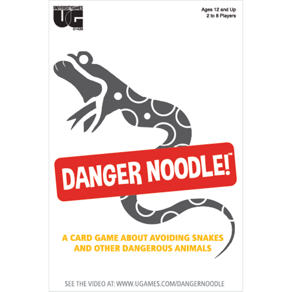 slide 1 of 1, University Games Danger Noodle Card Game, 1 ct
