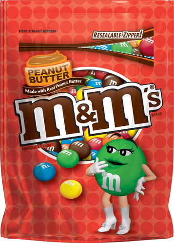 slide 1 of 1, M&M's Chocolate Candies, Peanut Butter, 8 oz